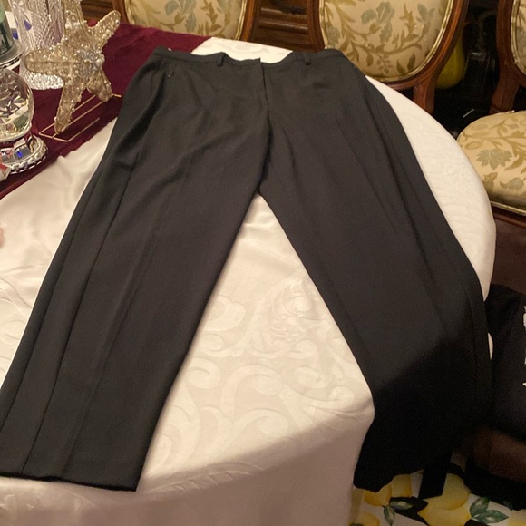 Wolfgang Kaiser dress slacks in black hidden front button - Picture 1 of 4